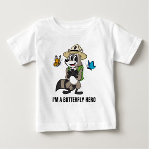 T-shirt Pour Bébé Ranger Rick Héros papillon - Panneau papillon