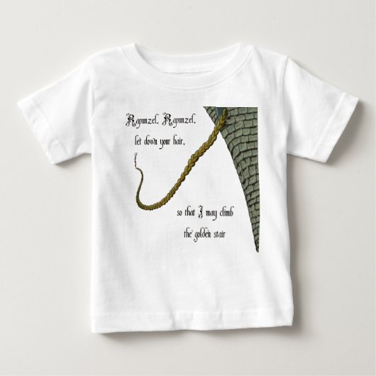 T-shirt Pour Bébé Rapunzel (Devant)