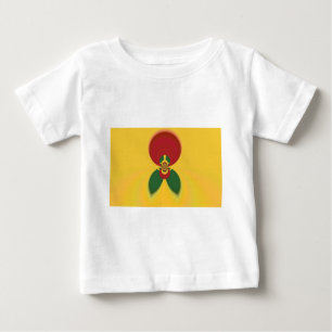 T-shirt Pour Bébé Rasta Colours Art Abstrait Imprimer