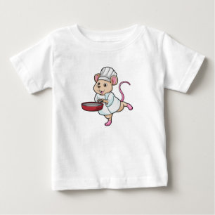 T-shirt Pour Bébé Rat comme Cuire avec Pan & Cuisine casquette