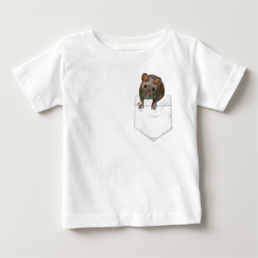 T-shirt Pour Bébé Rat dans votre poche (Devant)