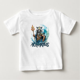 T-shirt Pour Bébé raton laveur Aquarius, signe zodiaque