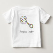T-shirt Pour Bébé Rattle (Dos)