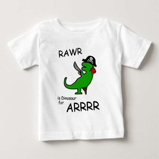 T-shirt Pour Bébé RAWR est dinosaure pour ARRR (le dinosaure de (Devant)