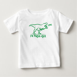 T-shirt Pour Bébé Rawr je suis trois -Rex Chemise d'anniversaire 3 a