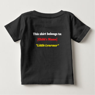 T-shirt Pour Bébé "Ready to Learn, Ready to Shine!" – Cute Kindergar