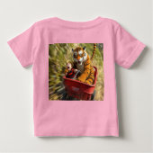 T-shirt Pour Bébé Realistic Calvin and Hobbes Baby Tee (Dos)
