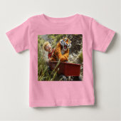 T-shirt Pour Bébé Realistic Calvin and Hobbes Baby Tee (Devant)