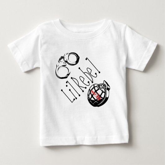 T-shirt Pour Bébé Rebelle de Lil (Devant)