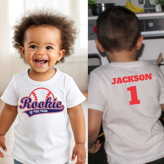 T-shirt Pour Bébé Recrue de baseball de l'année 1er anniversaire Bas