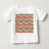 T-shirt Pour Bébé Rectangles et ovales (Devant)