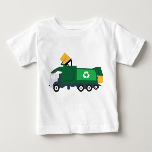 T-shirt Pour Bébé Recyclage Camion à ordures