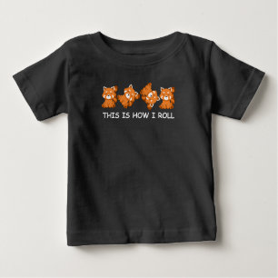 T-shirt Pour Bébé Red Panda Cadeaux Enfants C'Est Comme Ça Que Je Ro