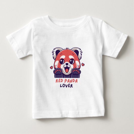 T-shirt Pour Bébé Red Panda Lover (Devant)