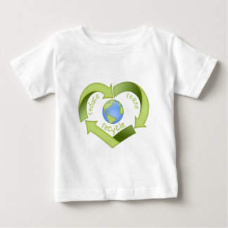 T-shirt Pour Bébé Réduisez, réutilisez, réutilisez