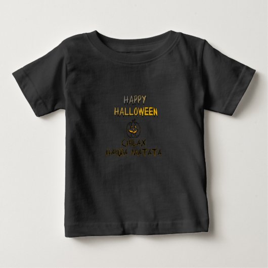 T-shirt Pour Bébé Refroidissez et détendez-vous Happy Halloween Coll (Devant)