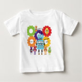 T-shirt Pour Bébé Règle de robots (Devant)