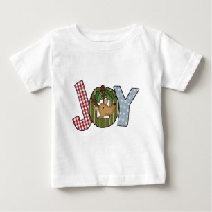 T-shirt Pour Bébé Reindeer Joy Chemises de Vacances et cadeaux