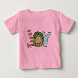 T-shirt Pour Bébé Reindeer Joy Chemises de Vacances et cadeaux