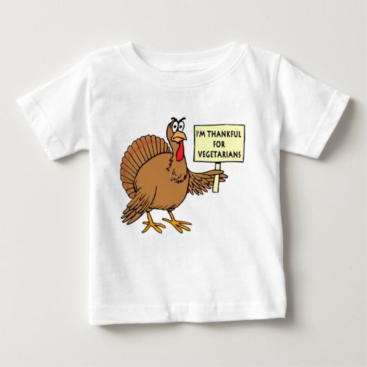T-shirt Pour Bébé Remerciements Pour Les Végétariens (Devant)