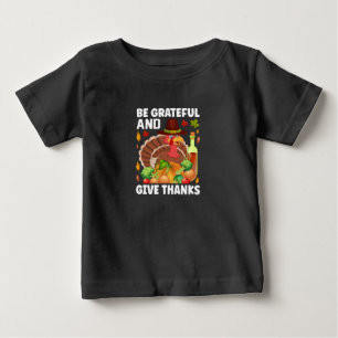 T-shirt Pour Bébé Remerciements Soyez Reconnaissants Et Remerciez