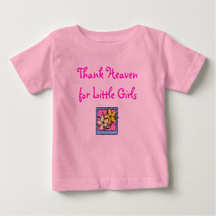 T-shirt Pour Bébé Remerciez le ciel, de petites filles