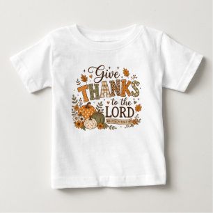 T-shirt Pour Bébé Remerciez le potiron de Thanksgiving