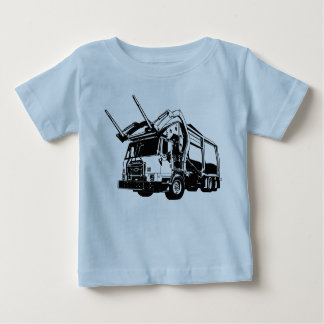 T-shirt Pour Bébé Remorque à l'avant Chargement des ordures Camion