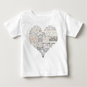 T-shirt Pour Bébé Remplissez votre coeur