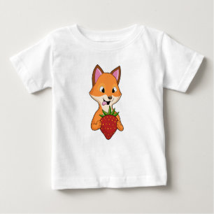 T-shirt Pour Bébé Renard avec fraise