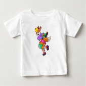 T-shirt Pour Bébé Renard comme Patineur Inline avec Patinage Inline (Devant)