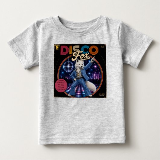 T-shirt Pour Bébé Renard Disco (Devant)