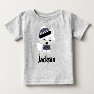 T-shirt Pour Bébé Renard hivernal
