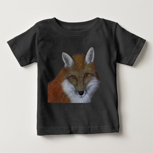 T-shirt Pour Bébé Renard rouge (Devant)