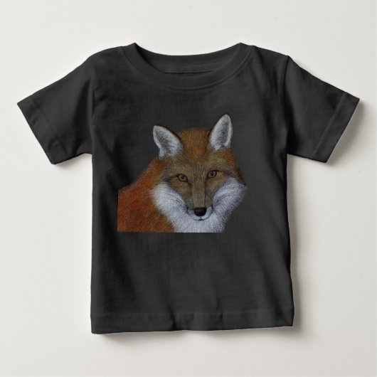 T-shirt Pour Bébé Renard roux (Devant)