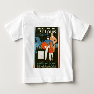 T-shirt Pour Bébé Rencontrez-Moi Dans L'Affiche Vintage voyage De St
