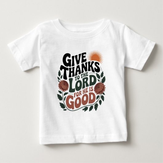T-shirt Pour Bébé Rendez Grâce - Chrétien (Devant)