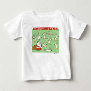 T-shirt Pour Bébé Rennes d'exercice Joyeux Fitness par Sandra Boynto