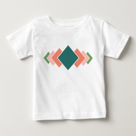 T-shirt Pour Bébé Répétition des diamants (Devant)