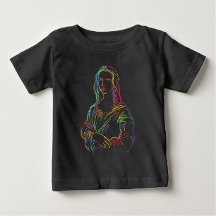 T-shirt Pour Bébé Représentation en lignes abstraites néon de la Joc