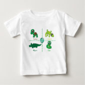 T-shirt Pour Bébé reptile (Devant)