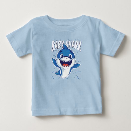 T-shirt Pour Bébé Requin (Devant)