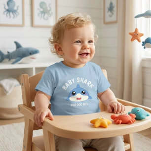 T-shirt Pour Bébé Requin de bébé mignon