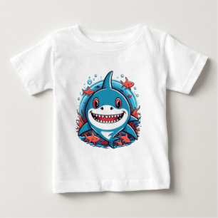 T-shirt Pour Bébé Requin mignon