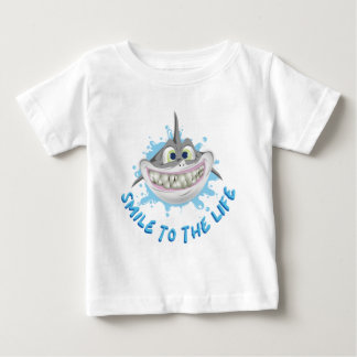 T-shirt Pour Bébé Requin souriant dans le style de dessin animé - So
