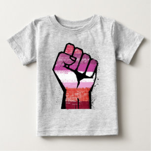 T-shirt Pour Bébé Résistance lesbienne
