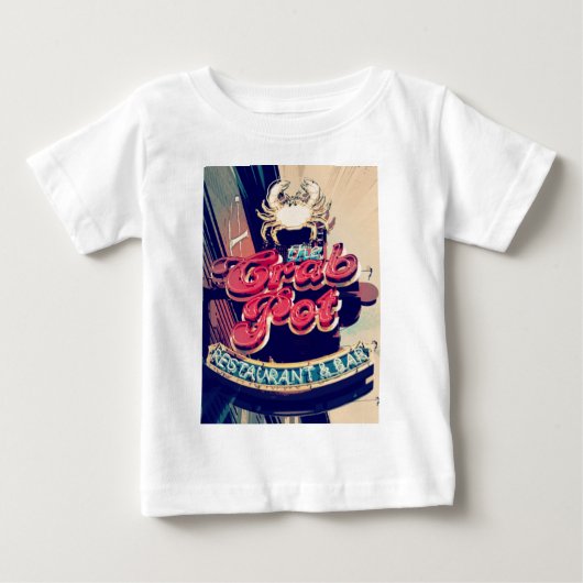T-shirt Pour Bébé Restaurant Crab Pot (Devant)