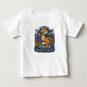 T-shirt Pour Bébé Reste Sauvage – Esprit Libre pour Âmes Aventureuse