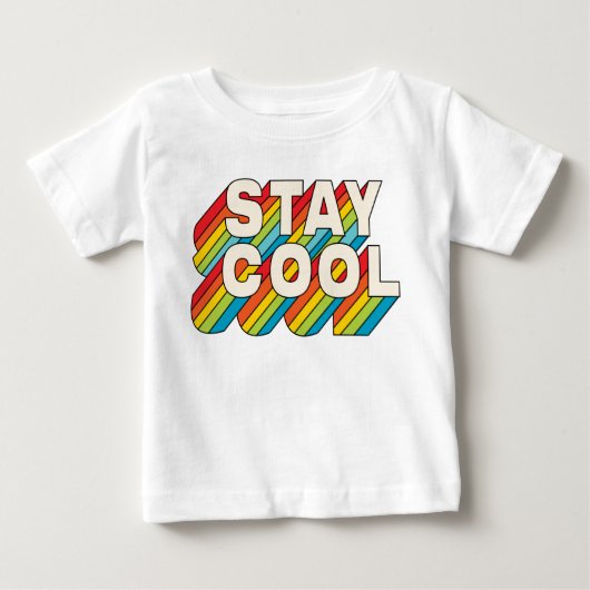 T-shirt Pour Bébé Rester Cool (Devant)