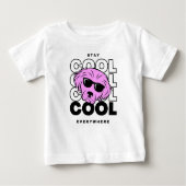 T-shirt Pour Bébé Rester cool (Devant)